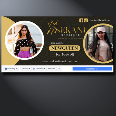 Custom Facebook Cover Design - MyOnlineFashionStore.com 
